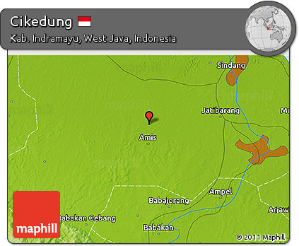 Physical 3D Map of Cikedung