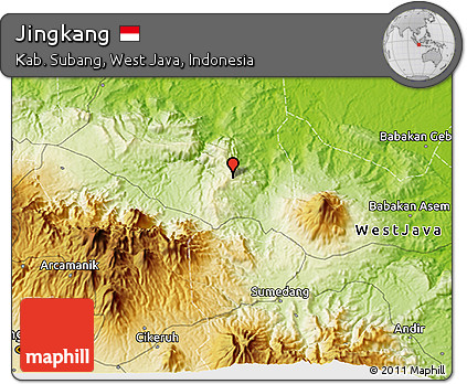 Physical 3D Map of Jingkang
