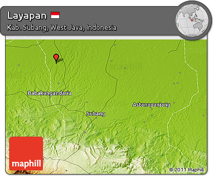 Physical 3D Map of Layapan