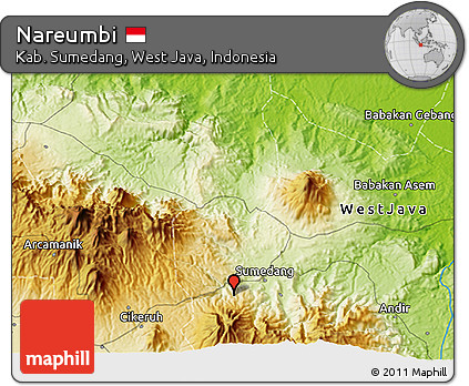 Physical 3D Map of Nareumbi