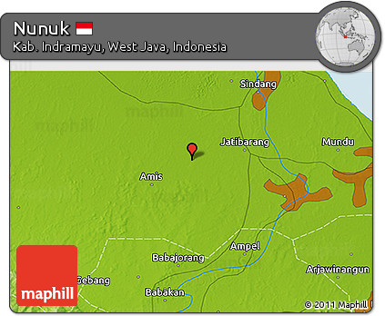 Physical 3D Map of Nunuk