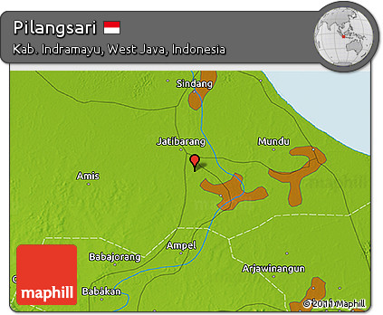 Physical 3D Map of Pilangsari