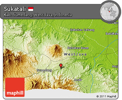 Physical 3D Map of Sukatali