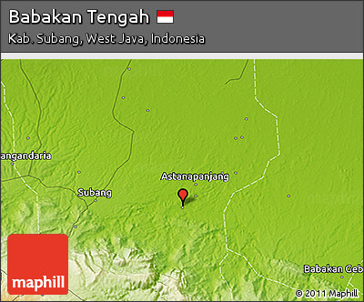Physical 3D Map of Babakan Tengah