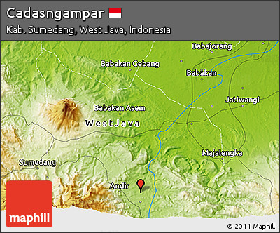 Physical 3D Map of Cadasngampar