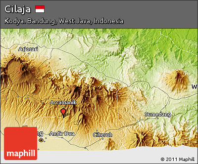 Physical 3D Map of Cilaja