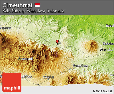 Physical 3D Map of Cimeuhmai