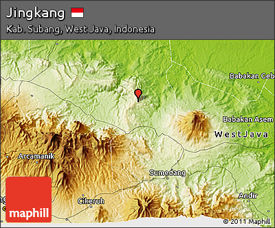 Physical 3D Map of Jingkang