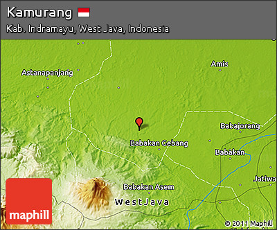 Physical 3D Map of Kamurang