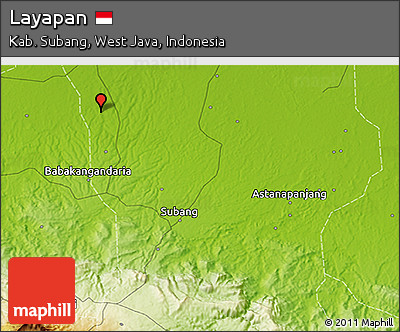 Physical 3D Map of Layapan