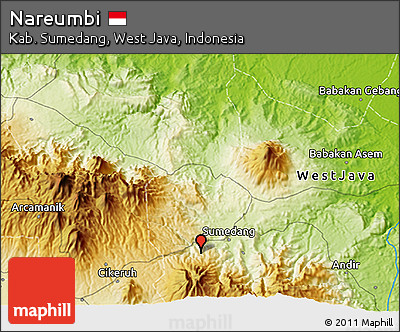 Physical 3D Map of Nareumbi