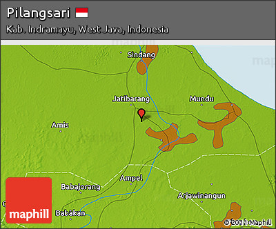 Physical 3D Map of Pilangsari
