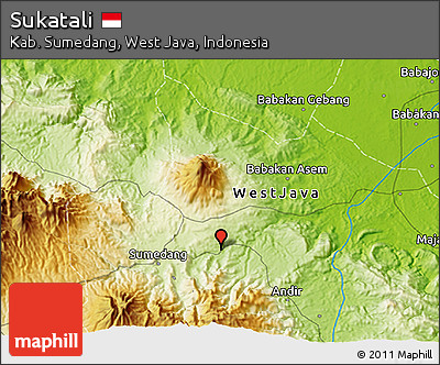 Physical 3D Map of Sukatali