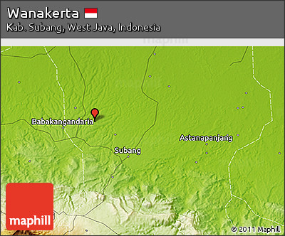 Physical 3D Map of Wanakerta