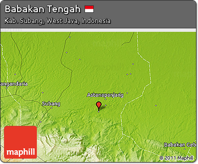Physical 3D Map of Babakan Tengah
