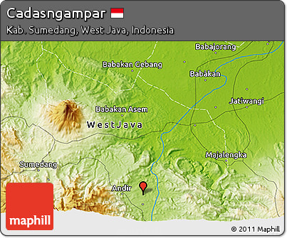 Physical 3D Map of Cadasngampar