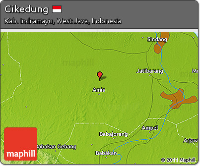 Physical 3D Map of Cikedung