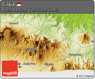 Physical 3D Map of Cilaja