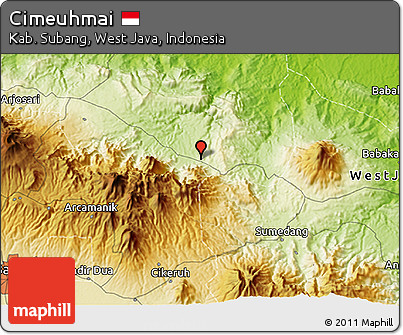 Physical 3D Map of Cimeuhmai