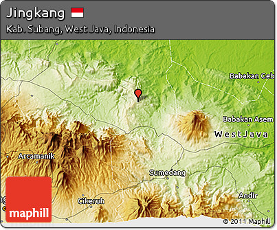 Physical 3D Map of Jingkang