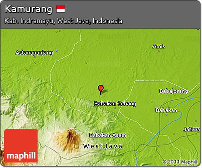 Physical 3D Map of Kamurang