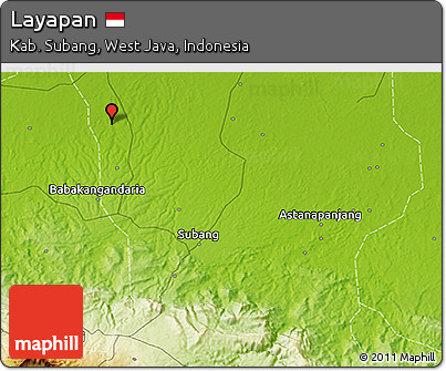 Physical 3D Map of Layapan