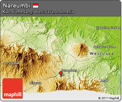 Physical 3D Map of Nareumbi