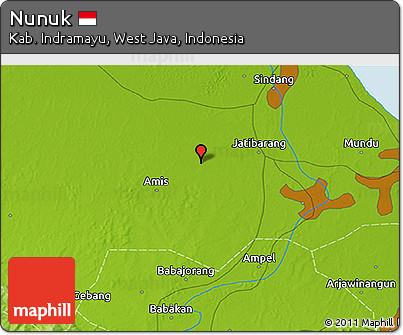 Physical 3D Map of Nunuk