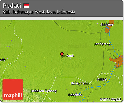 Physical 3D Map of Pedati
