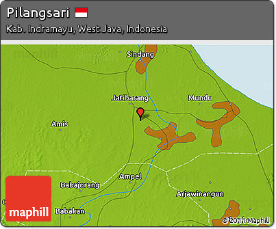 Physical 3D Map of Pilangsari