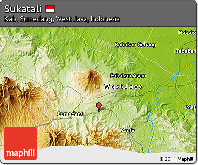 Physical 3D Map of Sukatali