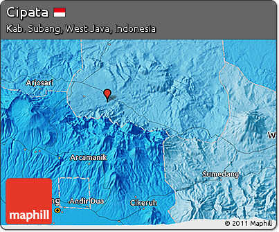 Political 3D Map of Cipata