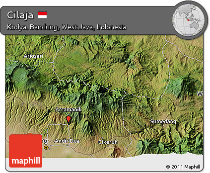 Satellite 3D Map of Cilaja