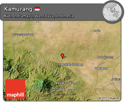 Satellite 3D Map of Kamurang