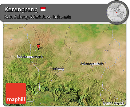 Satellite 3D Map of Karangrang