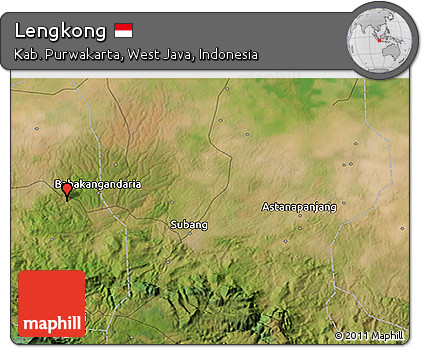 Satellite 3D Map of Lengkong