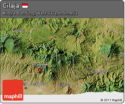 Satellite 3D Map of Cilaja
