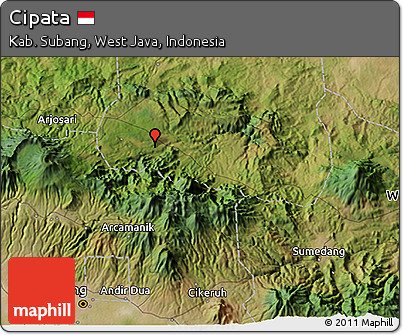 Satellite 3D Map of Cipata