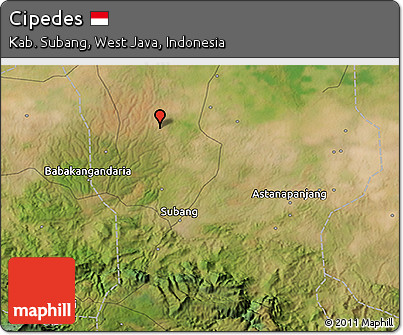 Satellite 3D Map of Cipedes