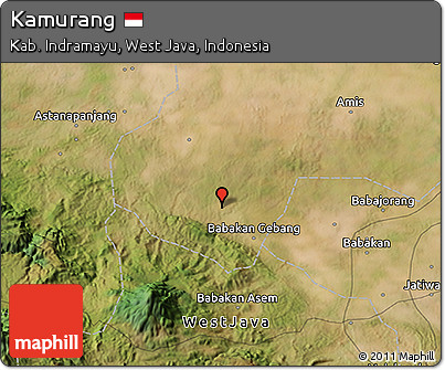 Satellite 3D Map of Kamurang