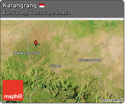 Satellite 3D Map of Karangrang