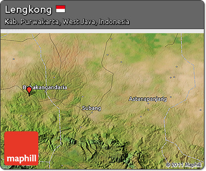Satellite 3D Map of Lengkong