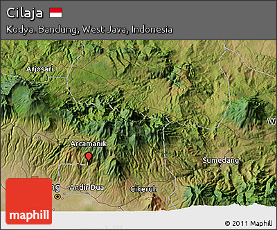 Satellite 3D Map of Cilaja