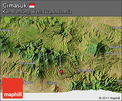 Satellite 3D Map of Cimasuk
