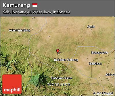 Satellite 3D Map of Kamurang