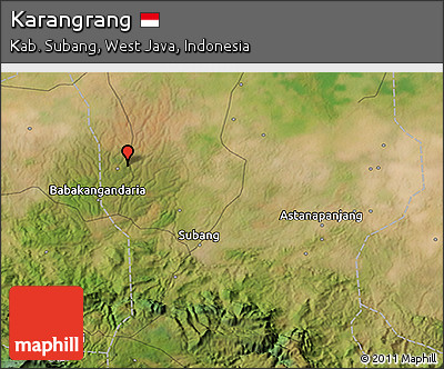 Satellite 3D Map of Karangrang