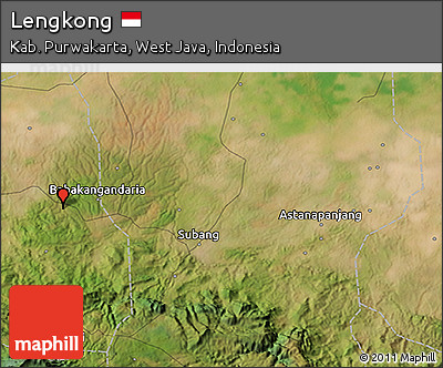 Satellite 3D Map of Lengkong