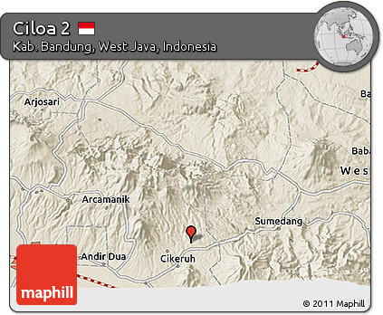 Shaded Relief 3D Map of Ciloa 2