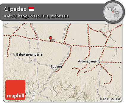 Shaded Relief 3D Map of Cipedes