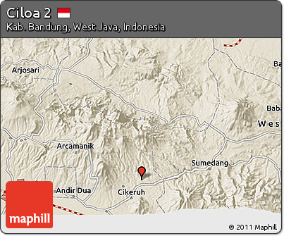 Shaded Relief 3D Map of Ciloa 2